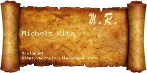 Michels Rita névjegykártya